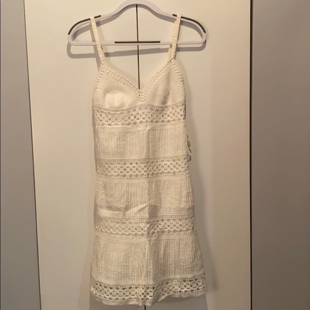 BCBGMaxAzria Off-White Sundress